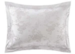 Yves Delorme Standard Case Soierie Elegant Jacquard Damask Ornate Floral Silver. Fixed Price $129.00.