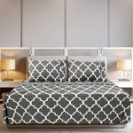 Utopia Bedding Sheet Set, Soft Queen, Print - Quatrefoil Grey. Fixed Price $32.19.