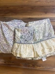 Jessica Mcclintock Twin Ruffled Lace Floral Sheet Set 3PC Crm Lavender Green. Fixed Price $26.14.