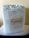 New Homespun Premium Ultra Soft 100%COTTON Flannel 4PC King Light Blue Sheet Set. Fixed Price $79.00.