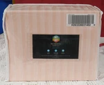 Nip Keeco Blush Striped Queen Size Nylon Sheet "not So Hot" 4 Pc. Set Up To 18". Fixed Price $25.00.