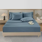 Hotel Signature 800 Thread Count Cotton 6-PIECE Sheet Set King Citadel Blue Nip. Fixed Price $89.99.