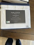Nautica Home Wrinkle Resistant King 100% Polyester Sheet Set Solid White. Fixed Price $45.00.