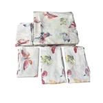 Cuddledown Butterfly Sheet Set King Cream Nature Cottagecore Garden Spring. Fixed Price $98.00.