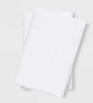 Easy Care Printed Standard Size Pillowcases Room Essential White Grey Dots. Fixed Price $15.29.