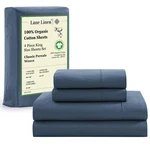 Lane Linen 100% Organic Cotton King Bed Sheets, 4-PIECE Pure Percale K.... Fixed Price $61.49.