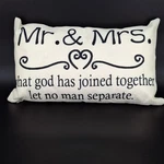 And Mrs Wedding Rings Pillow 17"X9"X5" Gifts For Couples. Fixed Price $10.36.