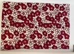 Ikea Tanja Blommig Pillow Case Off White Red Flower Print 100% Cotton 20" By 28". Fixed Price $12.00.