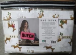 Rae Dunn Queen Sheet Set Reindeer Christmas Holiday Super Soft Nwt. Fixed Price $42.00.