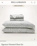 Boll & Branch King With Cases Signature Sheets - Meadow Garden. Fixed Price $165.00.