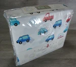 New Nate & Full/double Sheet Set- Cars/trucks Cotton/polyester 81" X 96". Fixed Price $9.63.