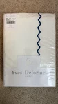 Yves Delorme Zigzag Saphir King Duvet Cover 111 X 92IN 100% Cotton Percale. Fixed Price $211.19.