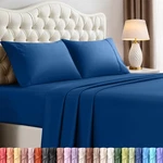 Queen Size Sheet Set 4 Piece Soft Breathable Microfiber Dusk Blue Utopia Bedding. Fixed Price $51.99.