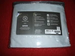 Brand New Martha Stewart 400 Thread Count Cotton Sateen Twin Fitted Sheet Grey. Fixed Price $30.99.