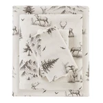 Woolrich Cotton Sheet Set Cottage Charms Print, 100% Full, Gray Deer Toile. Fixed Price $53.99.