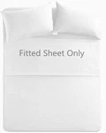 Queen Size Premium Cotton Fitted Sheet Only - 300 Thread Count Pure Natural. Fixed Price $26.05.