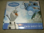 New Disney Frozen Olaf Microfiber Twin Comfortable Bedding Sheet Set 3PC Blue. Fixed Price $15.99.