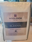Woolrich Queen Size Flannel Sheet Set - 100% Cotton Cream Color. Fixed Price $69.99.