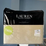 Ralph Lauren Twin Flannel Sheet Set Tan New Free Shipping. Fixed Price $78.00.