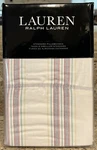Ralph Lauren Claudia Stripe Cream Multi Standard Pillowcases Set Of 2. Fixed Price $23.95.