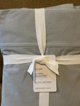 Pottery Barn 400 Organic Percale Sheet Set King Pearl Blue New W/tags. Fixed Price $139.95.
