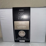 Hotel Style 1000 Thread Count Egyptian Cotton-rich Luxury Sheet Set Queen Grey. Fixed Price $54.94.