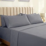 Luxclub 6 Pc Bed Sheet Set W/ 18 Inch Deep Pockets - Eco Friendly, Wrinkle Free. Fixed Price $38.29.