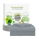 100% Cotton Sheets, Charcoal Gray Queen Bed, 400 Thread Count Percale Weave C.... Fixed Price $77.42.