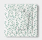 Nwt Wondershop King Bed Sheet Set Flannel White Christmas Tree Print 4 Pc. Fixed Price $49.99.
