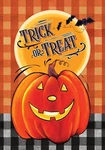 Halloween Happy Jack Pumpkin Polyester Garden Flag 12" X 18" Custom Decor. Fixed Price $15.00.