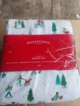 Wondershop Flannel Sheet Set Twin Size Christmas Santa Village. Fixed Price $17.60.