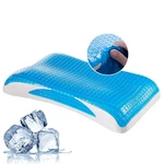 Eucior Cooling Gel Pillow,memory Foam Queen Size, White Green. Fixed Price $69.60.