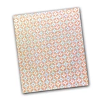 J. C. Penney Homen, White, Peach And Taupe Geometric Print, Queen Flat Sheet. Fixed Price $16.99.