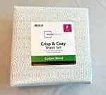 Mainstays Cotton Blend Sheet Set Green Full Size Easy Care - New. Fixed Price $9.99.