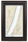 Framed Nautical Chart 12345. Hudson River, George Washington Bridge Yonkers. Fixed Price $159.99.