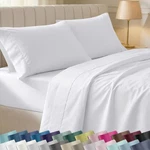 Master Bedroom Upgrade - King Cotton Sheet Set 400 Thread Count White. Fixed Price $114.99.