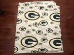 Green Bay Packers Full Size Flat Sheet Nfl Football White Northwest. Fixed Price $12.99.