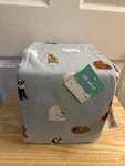 New Pillowfort Bears Light Blue Cotton Flannel Queen Sheet Set 4 Pc. Fixed Price $46.99.