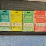 Nu-pore Fresh Face Mask Set 4 Sheets Aloe Green Tea Cucumber Pomegranate. Fixed Price $14.80.