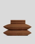 Parachute Tobacco Queen Relaxed Linen Sheet Set. Fixed Price $205.00.