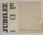 Vintage Jubilee Percale 180 Tc Khaki Cream Full Size Flat Sheet New Made Usa. Fixed Price $15.00.
