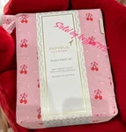 Valentine Day Papyrus 4 Queen Sheet Set 100% Cotton Percale Cherries Pink Bows. Fixed Price $75.00.