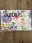 Vtg Wamsutta Mexicali Double Fitted Bed Sheet Floral Pink Blue Orange. Fixed Price $32.99.