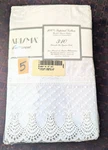 Charisma By Fieldcrest 100% Supima Cotton 310 Lace Queen Pillowcases Dots Nip. Fixed Price $99.99.