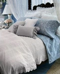 New Ralph Lauren Springhill Blue Lace Floral Flat Sheet - Queen. Fixed Price $199.99.