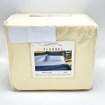 Charter Club Home King Flannel Sheet Set Brushed Cotton Flat Fitted Pillowcases. Fixed Price $69.99.