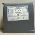 Hotel Signature 400 Thread Count Egyptian Cotton 6-PIECE King Sheet Set, Gray. Fixed Price $40.00.