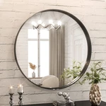 Tokeshimi Round Black Mirror 24 Inch For Wall Decor Circle Bathroom. Fixed Price $104.58.