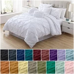 Chezmoi Collection Sydney 7-PIECE Pinch Pleat Microfiber Comforter Bedding Set. Fixed Price $79.99.