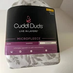 Cuddl Duds Microfleece Full Sheet Set Foliage Polyester Gray White Nip. Fixed Price $49.20.